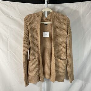 American Eagle Outfitters Tan Knit Cardigan